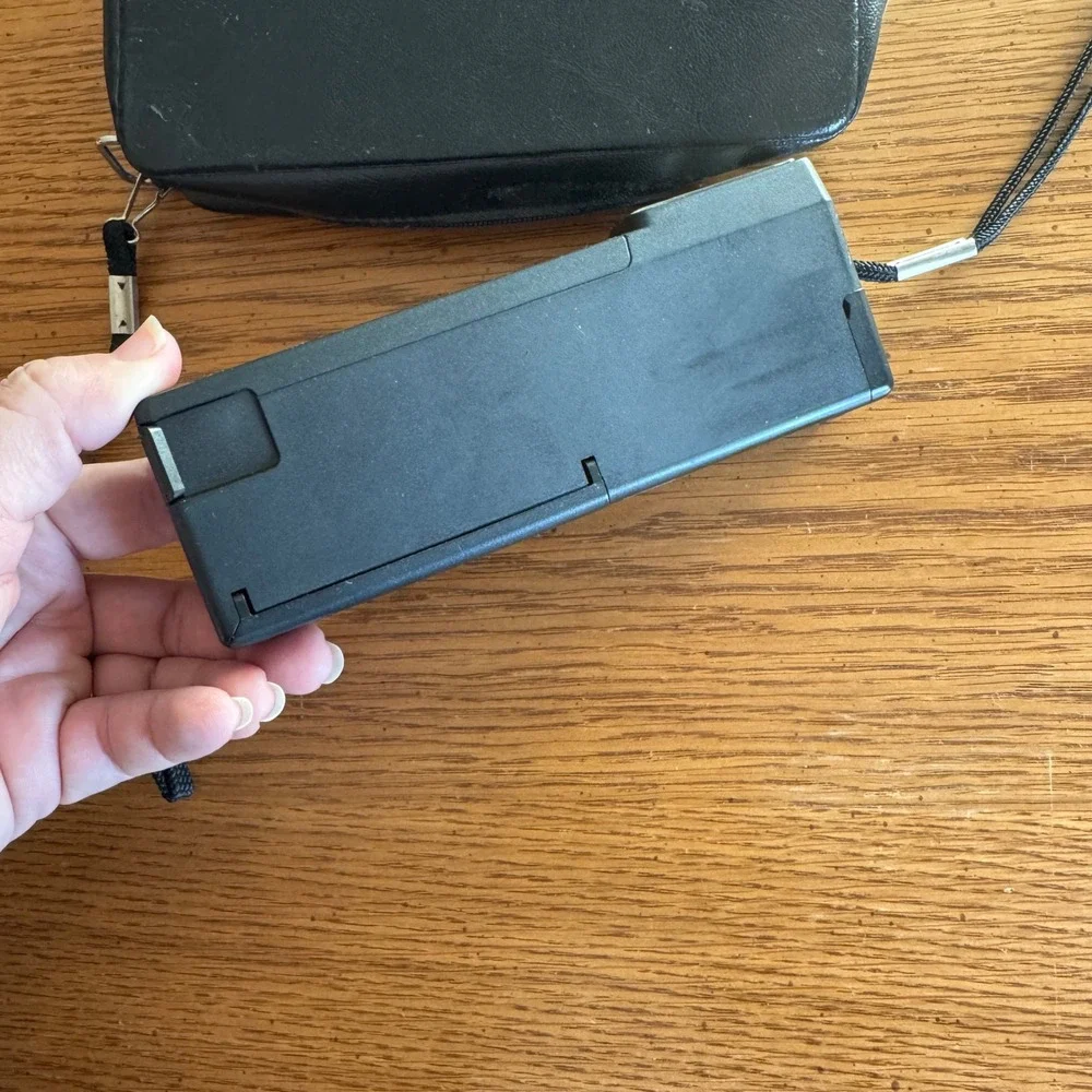 Kodak‎ Ektralite 10 Camera leather Case Vintage Point and Shoot Black with FILM